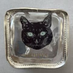 【美品】ゴディバGODIVA ブラックキャット コレクションポーチ黒猫デザインのサムネイル