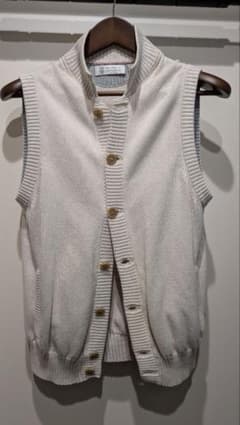 BRUNELLO CUCINELLI ニットベスト オフホワイトのサムネイル