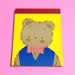 希少】ミスターベアーズドリーム ミニ メモ帳 サンリオ 昭和 レトロ