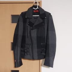 Levi's Red Tab ウール ライダースジャケット チェック Mのサムネイル