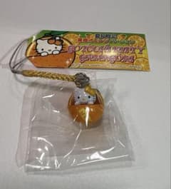 愛知限定》ご当地キティ根付ストラップ 蒲郡オレンジバージョン - メルカリ