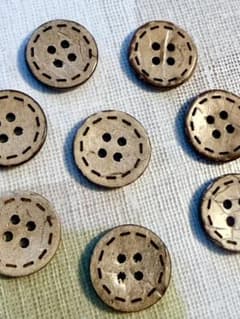 ココナッツボタン＊10個入り×8袋のサムネイル