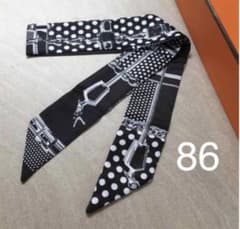 86 バッグスカーフ　ヘアバンド　リボンスカーフ　スカーフ
