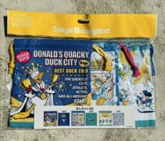 【レア商品！】TDL ドナルドクワッキーダックシティシティきんちゃく3枚セット