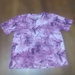 あ*い様 花柄 半袖Tシャツ パープルのサムネイル