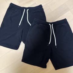 メンズ ショートパンツ ブラック 2点セットのサムネイル