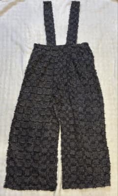 タグなし新品 ABITOKYO フリンジサロペットXL 裏地なしポケットありのサムネイル