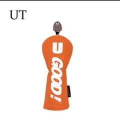 Good! ゴルフ UT用 ヘッドカバー 防水PU 高級感 内ボア オレンジのサムネイル