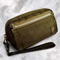 美品】PORTER ポーター フライングエース ポーチ セージグリーン