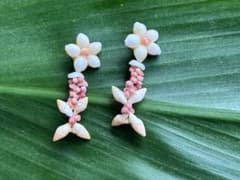 ☆希少 ニイハウシェル カヘレラニ ピアス ハワイアンジュエリー 