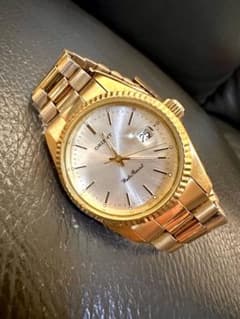 【新品電池交換済】ORIENT オリエント 腕時計 クォーツ ゴールド デイトのサムネイル