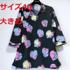 近年 　極美品❤️レオナール チュニック❤️40❤️ポリエステル❤️ワンピース 極近年 新品同様❤️レオナール チュニック❤️40 大きめ❤️洗える