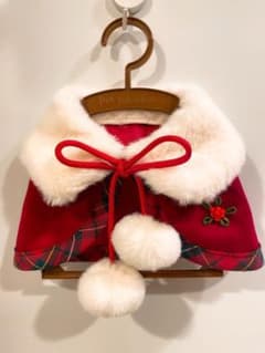 ペット クリスマス　ケープ 小型犬 S~Mサイズ ペットコスチューム　①のサムネイル