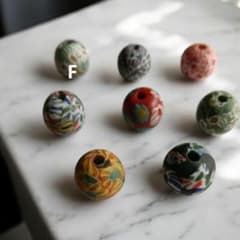 とんぼ玉F ミルフィオリ ビーズ ハンドメイド　インドネシア　ジャワのサムネイル