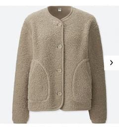 値下げしました！！ユニクロ フリースノーカラージャケット UNIQLOのサムネイル
