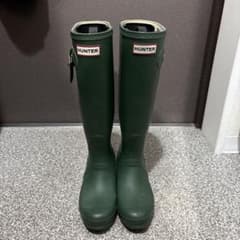 HUNTER レインブーツ ダークグリーン UK3のサムネイル