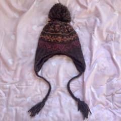 当時物 ぽんぽんニット帽 森ガール フェアリーグランジ平成ギャルy2k