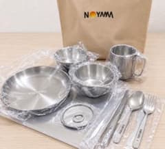NOYAMA アウトドア 食器セット 収納バッグ付き - メルカリ