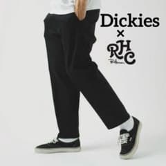 RHC別注 ロンハーマン × ディッキーズ ストレッチテーパード パンツ 黒 RHC別注 ロンハーマン × ディッキーズ ストレッチテーパード パンツ 黒