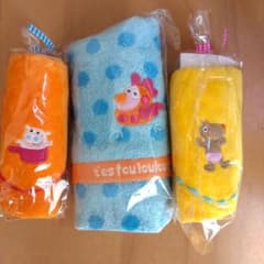 tes fou loulou アニマルタオルハンカチセットカラフル　フランス作家