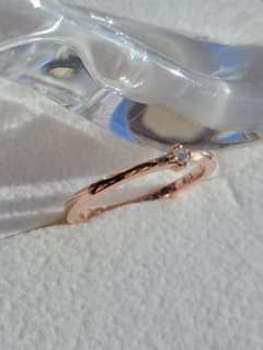 少し訳あり☆K10 PG ete リング 指輪 ダイヤモンド 9号 - メルカリ