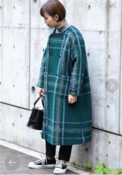 ☆*。購入者決定しました☆*。BEAMS BOY スライバーチェックコートのサムネイル