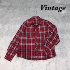 Vintage ヴィンテージ 長袖シャツ スキッパー 日本製 地厚 カジュアル