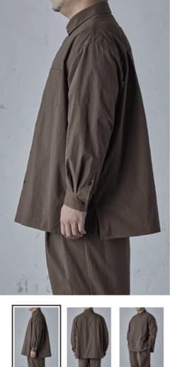 carorie VINTAGE NYLON SHIRT BROWNのサムネイル