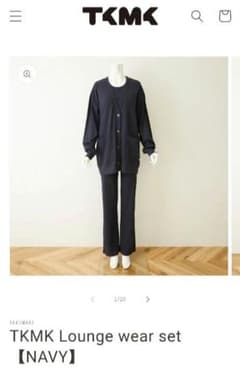 【はなママ】未使用タキマキ　ラウンジウエア　タンクトップ&ポーチ タキマキ 滝沢眞規子 TKMK Lounge wear set【NAVY】 1 - メルカリ