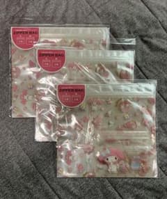 マイメロディ ジッパーバッグ 3点セットのサムネイル