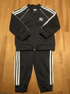 【美品】adidas ベビー ジャージ セットアップ 黒 80のサムネイル