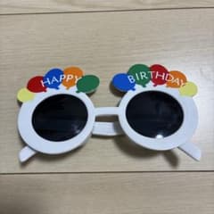 HAPPY BIRTHDAY バルーン パーティーメガネ　誕生日　お祝いのサムネイル
