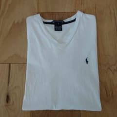 ラルフローレン Tシャツ Vネック 白のサムネイル