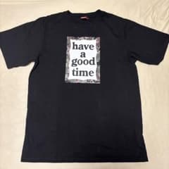 have a good time Tシャツ M 黒 迷彩のサムネイル