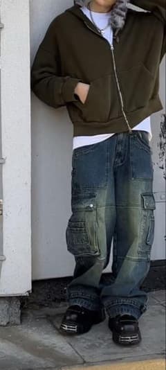 jaded london denim バギーデニム y2k opium ロック - メルカリ