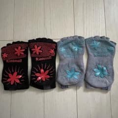 Rintosull ピラティスソックス 靴下 2セット すべり止め付き - メルカリ