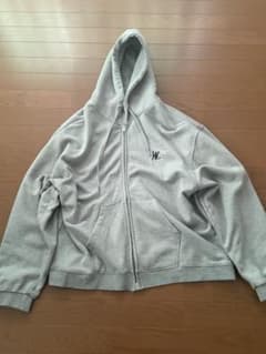 WOOALONG グレー ジップパーカー Lのサムネイル