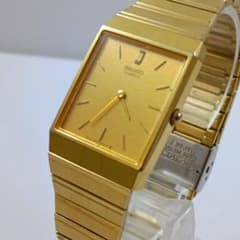 SEIKO セイコー アンティーク スクエア メンズ 腕時計 クォーツ ゴールド 稼働品】SEIKO セイコー クォーツ スクエア ゴールド 80's - メルカリ