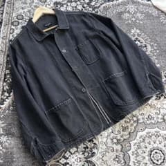 evan kinori デニムジャケット スリーポケット ブラック gジャン evan kinori デニムジャケット スリーポケット ブラック gジャン