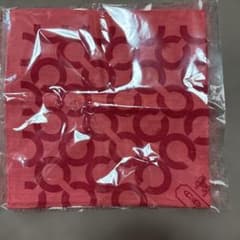 COACH ハンカチ ピンク シグネチャー柄