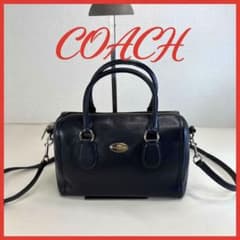 COACH ミニベネット　F33329 2way ショルダーバッグ 黒のサムネイル