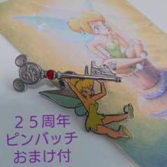 ディズニー 25周年ピンバッチ ティンカーベル - メルカリ