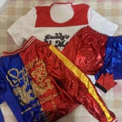 【即日発送】ハーレークイーン コスプレ4点セット ハロウィンのサムネイル