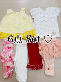 6点 Set ♡ トップス ボトムス レギンス 80 まとめ売りのサムネイル