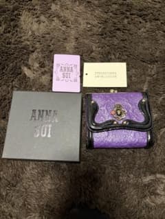 極美品✨付属品有り ANNA SUI セルパン 折財布 白蛇 パープル アナスイ