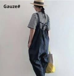 Gauze# フレンチサロペット ブラック タグ有り - メルカリ
