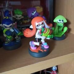 스플라툰 amiibo 걸 오렌지 피규어