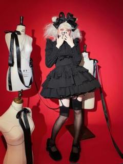 Catcocoon クラシカルドール ストラップスカート BLACK Catcocoon クラシカルドール ストラップスカート BLACK