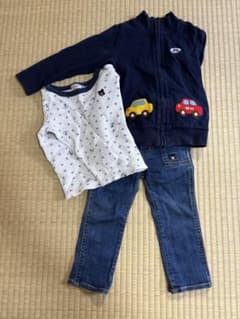 ミキハウス ダブルB トップス パンツ 3点セットのサムネイル