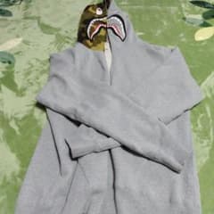 A BATHING APE シャークパーカー グレー 2XL - メルカリ